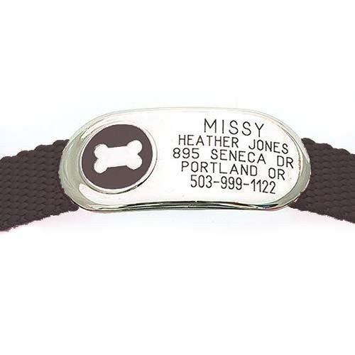 Jewelry Collar Tag - Bone, - Lucky Pet